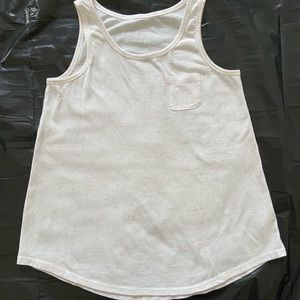 Girls White Tank Top